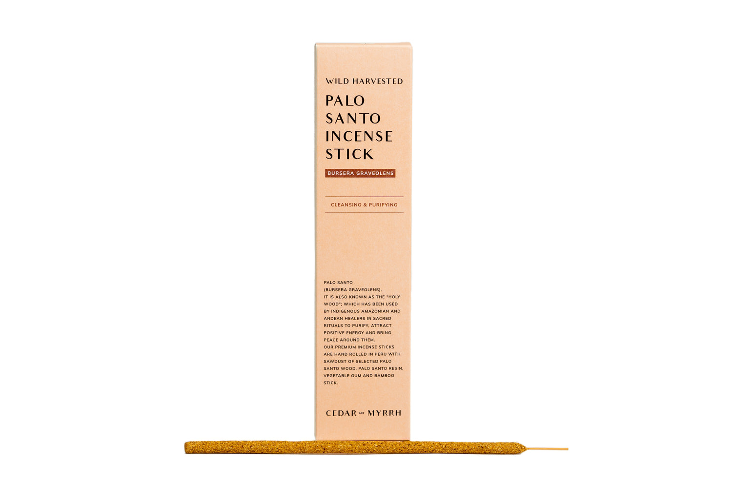 Palo Santo Incense Sticks: Sacred Fragrance – CEDAR AND MYRRH
