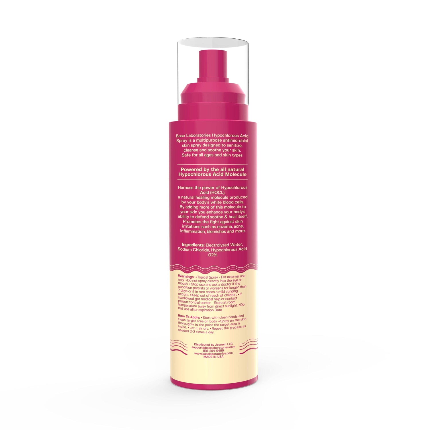 Hypochlorous Acid Face & Body Spray 8oz – HOCl Skin Spray